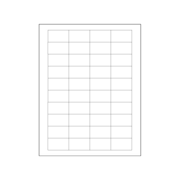 Bsc Preferred 1 3/4 x 1'' White Rectangle Laser Labels, 4000PK BUY00030105 - main